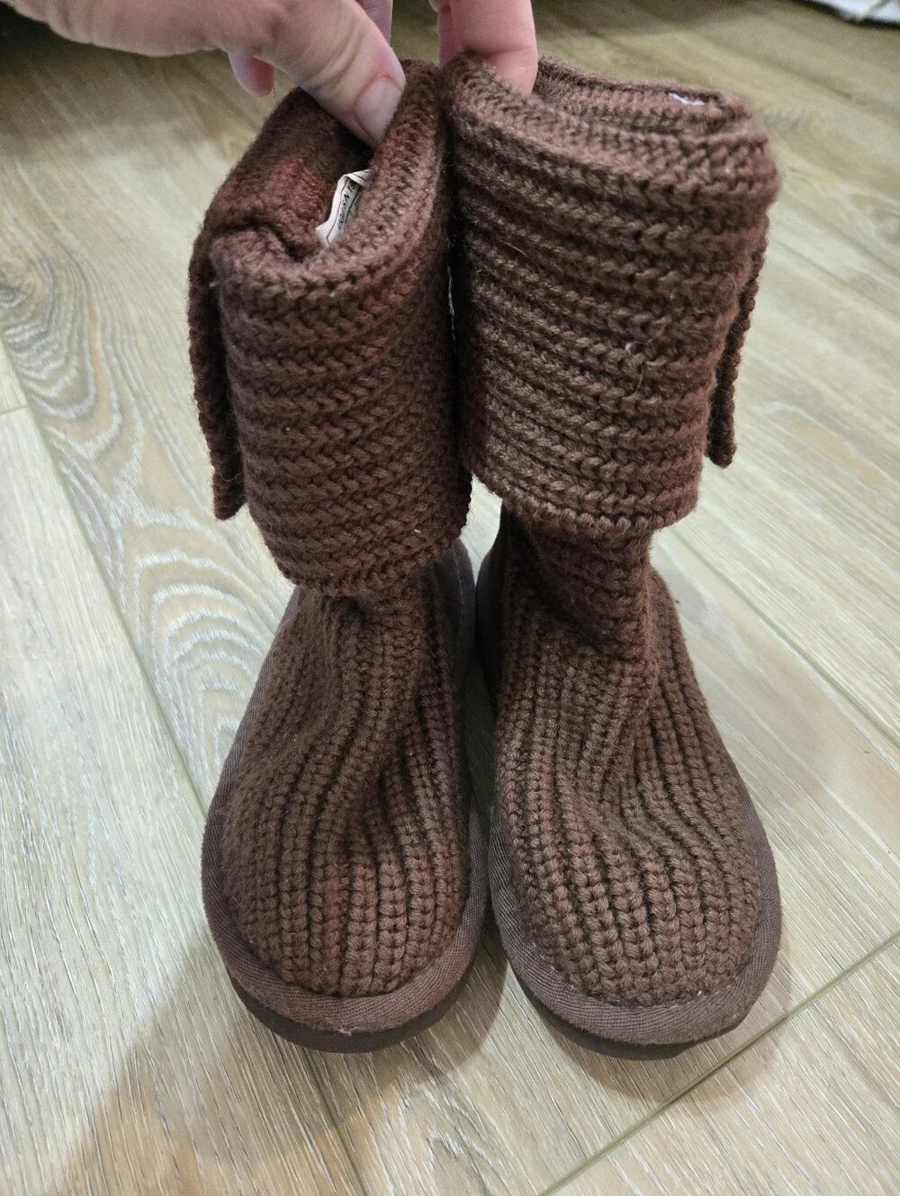 UGG Candy Knit Tall Boots, 10 Toddler
